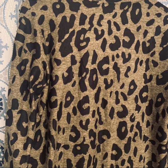 Tickled Teal leopard print open cardigan - Picture 7 of 9